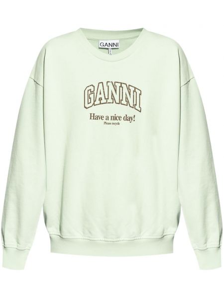 Sweatshirt Ganni grøn