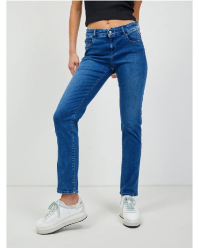 Priliehavé skinny fit džínsy Replay modrá