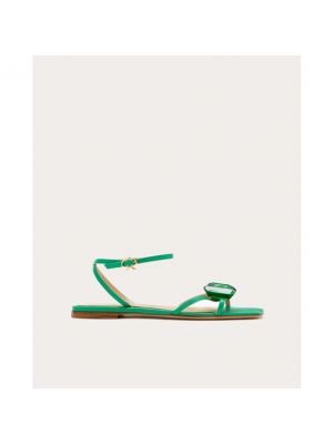 Sandalias de cuero Gianvito Rossi verde