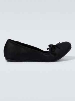 Сатенени ниски обувки Balenciaga черно