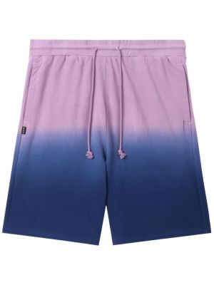 Shorts de sport en coton à motif dégradé Izzue bleu