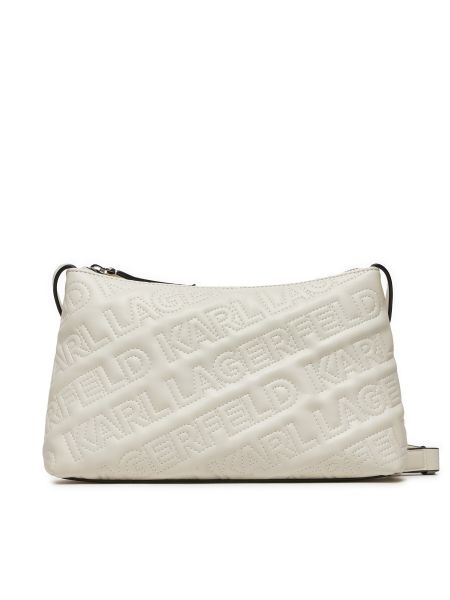 Чанта през рамо Karl Lagerfeld бяло