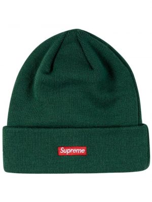 Zielona czapka Supreme
