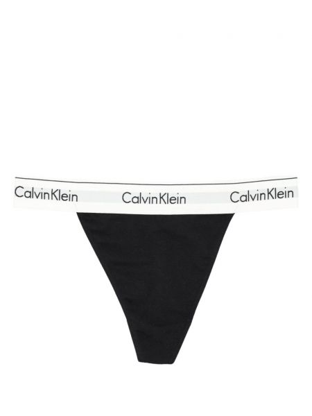 Chiloți tanga Calvin Klein negru