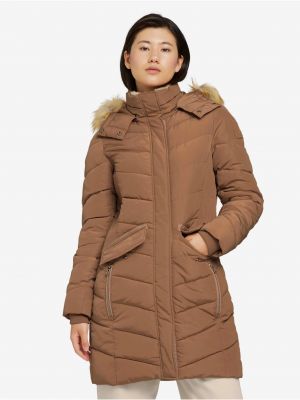 Стьобане зимове пальто Tom Tailor коричневе
