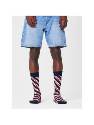 Calcetines de cintura alta Happy Socks azul