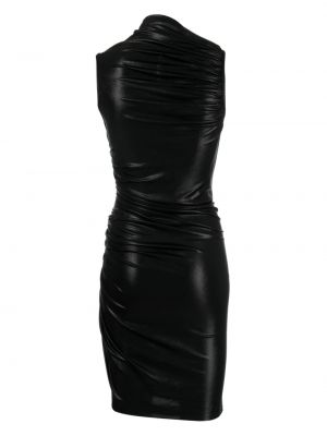 Drapované koktejlové šaty Rick Owens Lilies černé