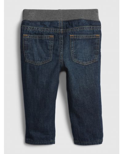 Zateplené džínsy Gap modrá