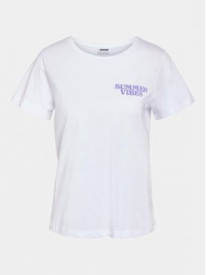 T-shirt oversize Noisy May blanc