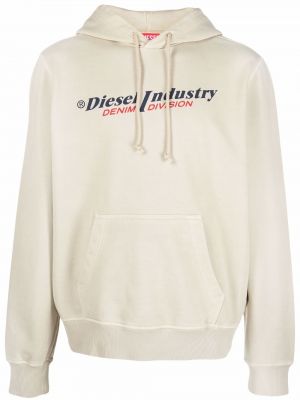 Pullover с принт Diesel бежово