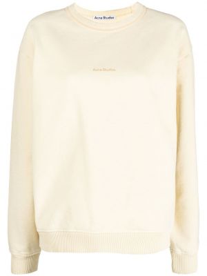 Trykt sweatshirt Acne Studios gul