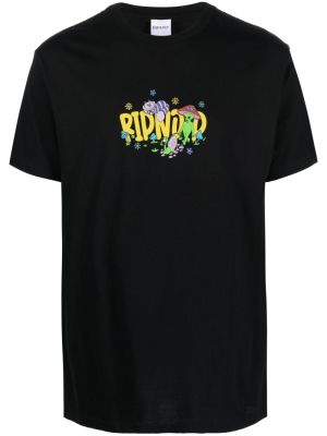 Памучна тениска с принт Ripndip черно