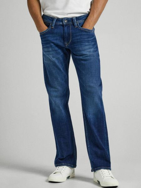 Proste jeansy Pepe Jeans niebieskie