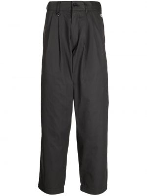 Pantaloni chino di cotone plissettati Chocoolate grigio