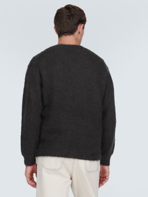 Sweter wełniany Auralee czarny