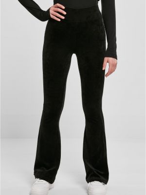 Aksamitne legginsy z wysoką talią Uc Curvy czarne