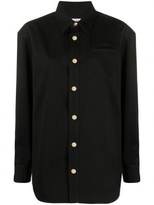 Camisa con botones Bottega Veneta negro