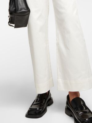 Voľné džínsy s vysokým pásom Proenza Schouler biela