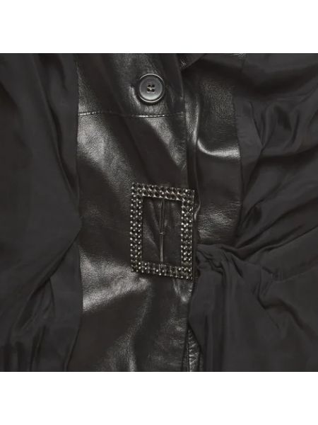 Chaqueta de cuero Dior Vintage negro
