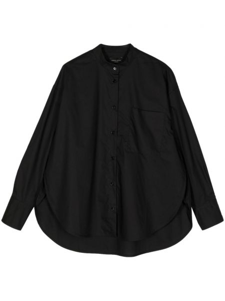 Bavlnená košeľa Roberto Collina čierna