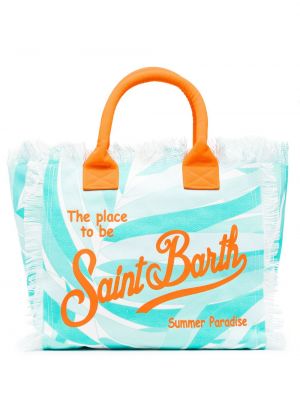 Plážová kabelka s potiskem s abstraktním vzorem Mc2 Saint Barth