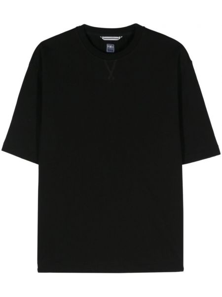 Kokvilnas t-krekls Fedeli melns