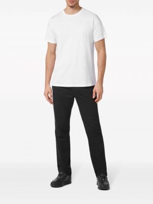 T-shirt en coton avec applique Billionaire blanc