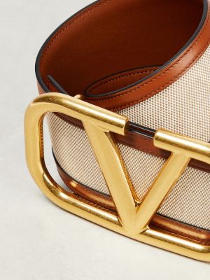 Cinturón de cuero Valentino Garavani marrón