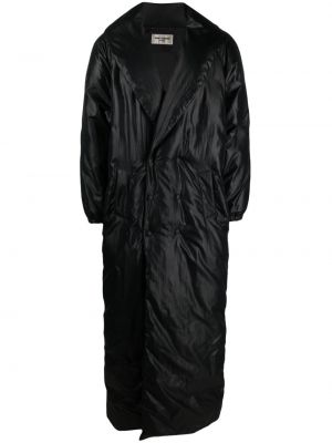 Černý kabát s knoflíky Saint Laurent