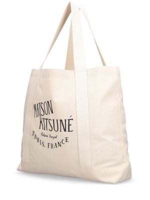 Шопинг чанта Maison Kitsuné черно