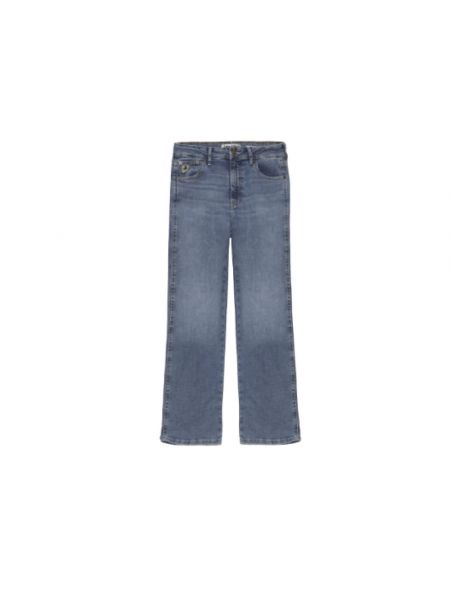 Leinen high waist stretch-jeans Lois blau