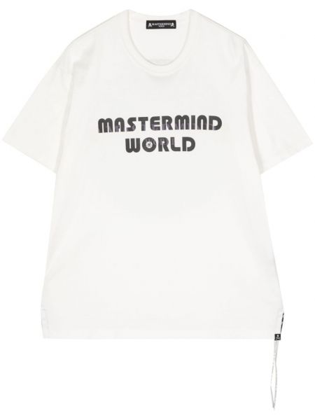 Pamut póló nyomtatás Mastermind World fehér