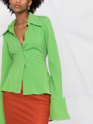 Koszula oversize A.w.a.k.e. Mode zielona