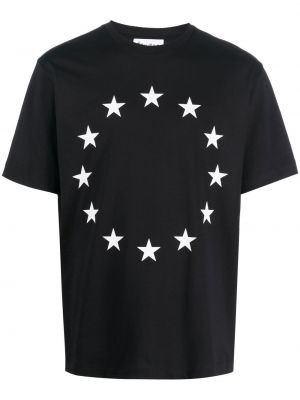 Raštuotas medvilninis marškinėliai su žvaigždės raštu Etudes