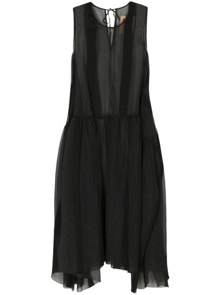 Prozirna večernja haljina Uma Wang crna
