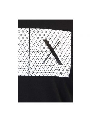 Koszulka z nadrukiem Armani Exchange czarna