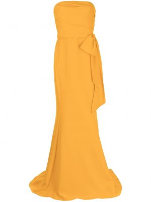 Ασύμμετρη βραδινό φόρεμα Amsale πορτοκαλί