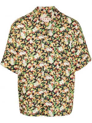 Floral skjorte Marni svart