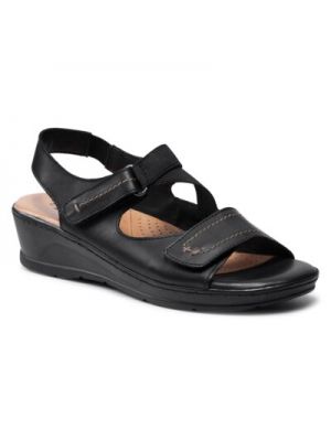 Kožené sandále Go Soft čierna