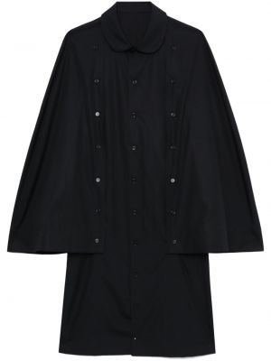 Manteau en coton Noir Kei Ninomiya noir