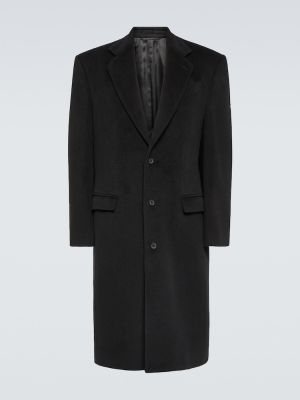 Palton de lână Balenciaga negru