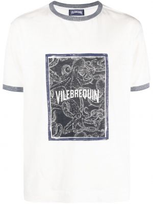 Tričko s potlačou Vilebrequin biela
