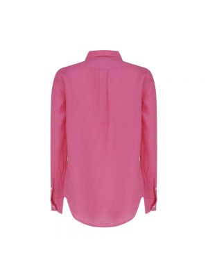 Camisa de lino Polo Ralph Lauren rosa