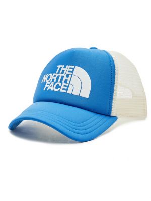 Шапка с козирки The North Face синьо