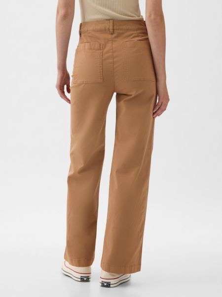 Voľné priliehavé džínsy Gap hnedá