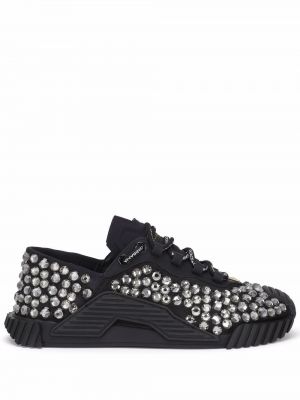 Кружевные кроссовки на шнуровке Dolce & Gabbana