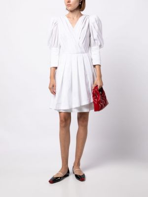 Bavlněné mini šaty Batsheva bílé