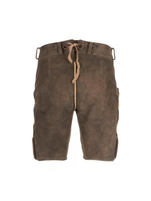 Pantalones cortos de cuero Meindl marrón
