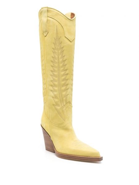 Semišové kotníkové boty Paris Texas žluté