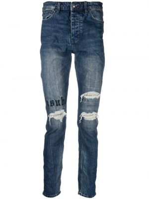 Jeans skinny effet usé Ksubi bleu